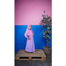 Gambar Baju Gamis Anak Perempuan Pesantren 8 Tahun