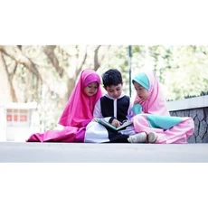 Gamis Item Pakaian Muslim Anak TPQ 7 Tahun