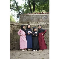 Gamis Polos Anak2 TPA Gratis Ongkir