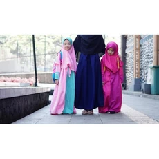 Gamis Syari Anak 2 Tahun Cadar Tanggung ASDF