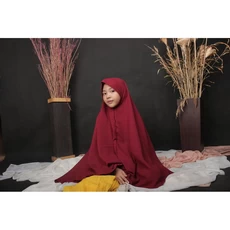 Baju Sari Gamis Pakaian Muslim Anak Perempuan Pesantren Khaireen