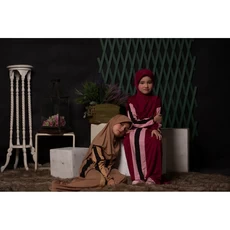 Gamis Anak Dan Ibu Set Jilbab Syari Anak Tanggung