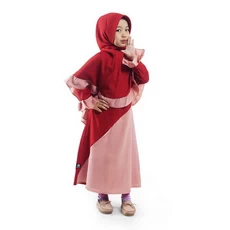 Gamis Anak Syari Bahan Wolfis Pesantren 12 Tahun