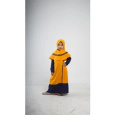 Model Gamis Anak Kombinasi SMP Reseller