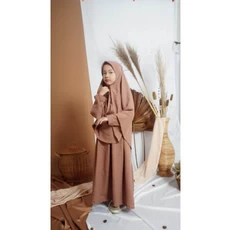 Gamis Jersey Anak Set 10 Tahun Murah Aruwais