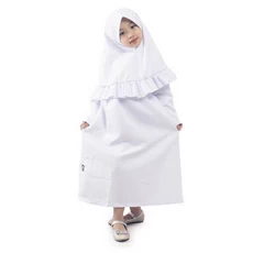 Stelan Gamis Anak Perempuan Bahan Wolfis Seragam Grosir