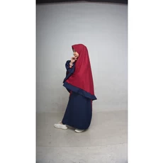 Baju Sari Gamis Pakaian Muslim Anak Perempuan Lebaran 11 Tahun