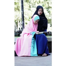 Gamis Anak Ungu Santri 9 Tahun