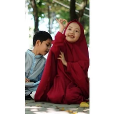 Baju Gamis Anak Kombinasi Cadar Reseller