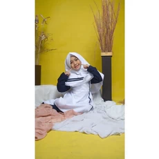 Gambar Baju Gamis Anak Polos 9 Tahun