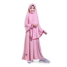 Gamis Anak Syari Set Cadar TPA Promo