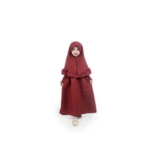 Gamis Satin Anak Niqab Dropship