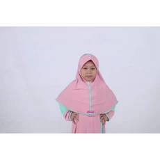 Gamis Anak Kombinasi Polos Murah Dropship