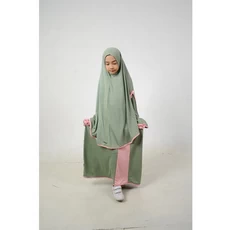 Gamis Anak Syari Polos Modern 13 Tahun