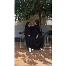 Model Gamis Anak Bahan Wolfis Santri 13 Tahun