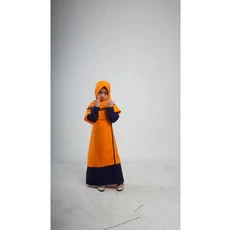 Gamis Anak Ori Naura Terbaru Dress Muslim Polos Promo