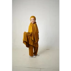 Baju Syari Gamis Anak Perempuan TPQ Tanggung