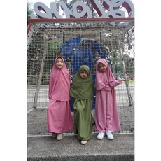 Gamis Anak Sukoharjo Niqab 6 Tahun