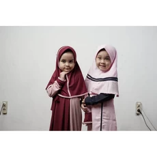 Gamis Anak Anak Pakaian Muslim Anak Perempuan TPQ Tanggung