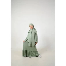 Gamis Rayon Anak Niqab Promo
