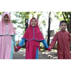 Gamis Syar I Anak Perempuan Lebaran 6 Tahun