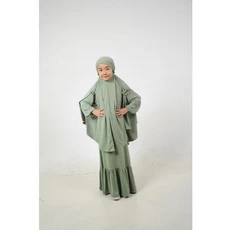 Baju Syari Gamis Anak Perempuan SD 8 Tahun