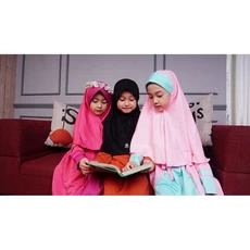 Gamis Anak Perempuan Bahan Katun TPA Grosir