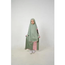 Gamis Anak Ceruty Renda Susun Modern Dropship