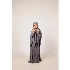 Gamis Anak Pesta Niqab Tanggung