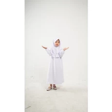 Gamis Anak Putih Niqab Terbaru