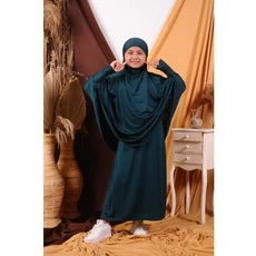 Gamis Anak Ori Naura Terbaru Dress Muslim SMP 9 Tahun