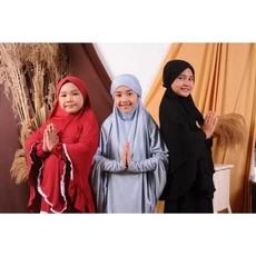 Gamis Rayon Anak Niqab 5 Tahun