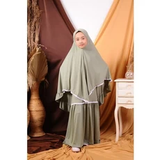 Gamis Anak Perempuan Bahan Katun SMP 13 Tahun