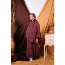 Gamis Anak Karakter French Khimar Remaja