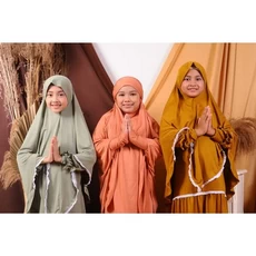 Baju Muslim Anak Dewasa Wanita Gamis Modern 12 Tahun