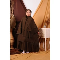 Baju Gamis Anak Katun Hijab Anak TPA 6 Tahun