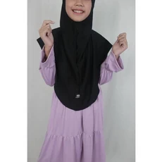 Gamis Hitam Anak Perempuan Pesantren 6 Tahun