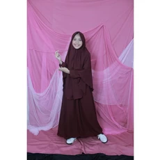 Gamis Anak Katun Polos SD Gratis Ongkir