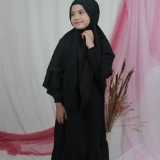 Baju Muslim Anak Warna Putih Niqab Terbaru