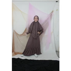 Gamis Couple Ibu Dan Anak Perempuan Niqab Dropship