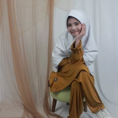 Muslim Anak Perempuan One Set Anak Tanggung