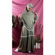 Gamis Jeans Anak Perempuan SD 6 Tahun