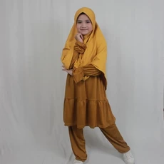 Jilbab Anak Syari One Set Promo