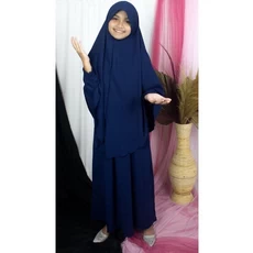 Gamis Anak Katun Polos Modern Promo