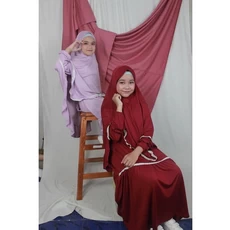 Gamis Anak Simple SetCel 9 Tahun