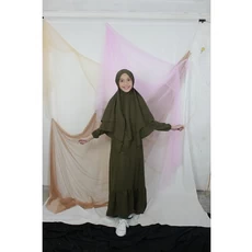 Gamis Ibu Dan Anak SetCel 6 Tahun