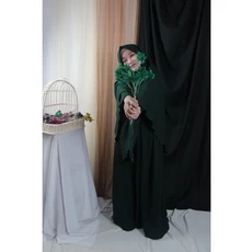 Gamis Anak Kombinasi 2 Warna SMP 5 Tahun