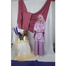 Gamis Couple Ibu Anak SetCel 12 Tahun