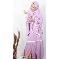 Gamis Anak Hijau Botol SMP 5 Tahun