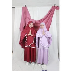 Gamis Anak Warna Hijau TPA 7 Tahun